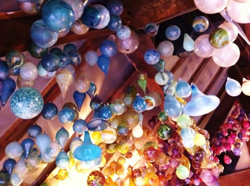 Beautiful hand-blowin baubles at the Jinney Ring this morning